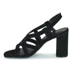 Chaussures Femme Sandales et Nu-pieds Minelli LYDIE Noir -Sandales Soldes Boutique 21669703 500 D