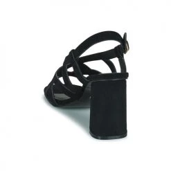 Chaussures Femme Sandales et Nu-pieds Minelli LYDIE Noir -Sandales Soldes Boutique 21669703 500 E