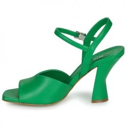 Chaussures Femme Sandales et Nu-pieds Minelli PAULINE Vert -Sandales Soldes Boutique 21669708 500 D