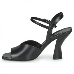 Chaussures Femme Sandales et Nu-pieds Minelli PAULINE Noir -Sandales Soldes Boutique 21669710 500 D