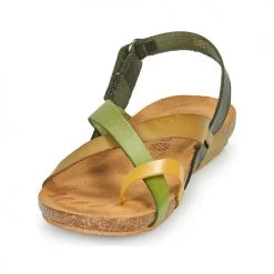 Chaussures Femme Sandales et Nu-pieds YOKONO IBIZA Vert -Sandales Soldes Boutique 21670103 500 C