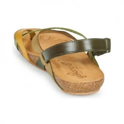 Chaussures Femme Sandales et Nu-pieds YOKONO IBIZA Vert -Sandales Soldes Boutique 21670103 500 E
