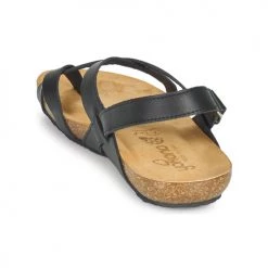 Chaussures Femme Sandales et Nu-pieds YOKONO IBIZA Noir -Sandales Soldes Boutique 21670104 500 E