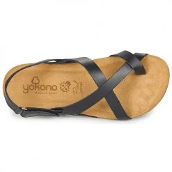 Chaussures Femme Sandales et Nu-pieds YOKONO IBIZA Noir -Sandales Soldes Boutique 21670104 500 F