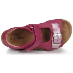 Chaussures Fille Sandales et Nu-pieds Kickers FUXIO Rose -Sandales Soldes Boutique 22011217 500 F