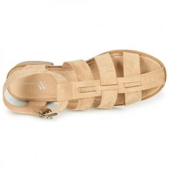 Chaussures Femme Sandales et Nu-pieds Vanessa Wu Camel -Sandales Soldes Boutique 22190539 500 F