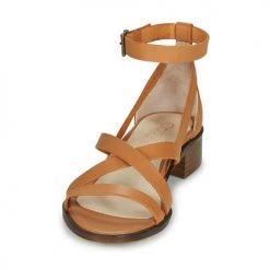 Chaussures Femme Sandales et Nu-pieds Casual Attitude COUTIL Camel -Sandales Soldes Boutique 22401358 500 C