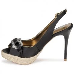 Chaussures Femme Sandales et Nu-pieds Bourne VERITY Black -Sandales Soldes Boutique 224204 500 D