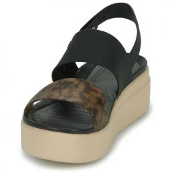 Chaussures Femme Sandales et Nu-pieds Crocs CROCS BROOKLYN TORT LOWWDGEW Noir / Multi -Sandales Soldes Boutique 22802715 500 C