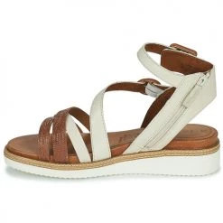 Chaussures Femme Sandales et Nu-pieds Tamaris Blanc -Sandales Soldes Boutique 22941006 500 D