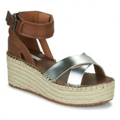 Chaussures Femme Sandales et Nu-pieds Pepe jeans WITNEY COLLAR Argenté / Marron