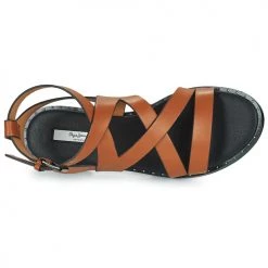 Chaussures Femme Sandales et Nu-pieds Pepe jeans HAYES ROAD Marron -Sandales Soldes Boutique 22945250 500 F