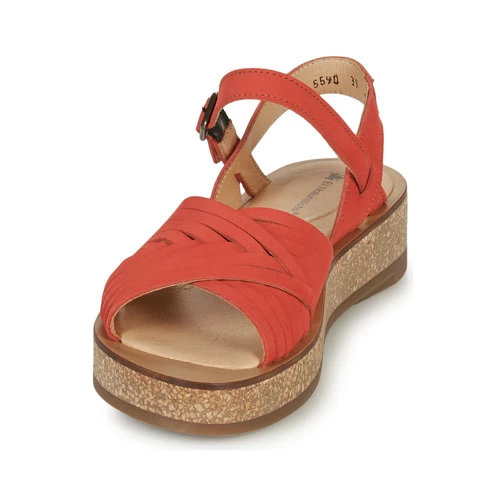 Chaussures Femme Sandales et Nu-pieds El Naturalista Rouge 3 Chaussures Femme Sandales et Nu-pieds El Naturalista Rouge – Image 3