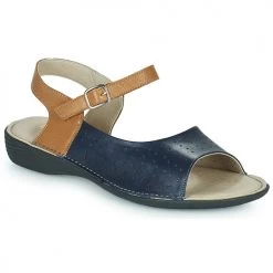 Chaussures Femme Sandales et Nu-pieds Dorking ODA Bleu / Marron