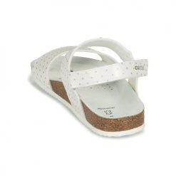 Chaussures Fille Sandales et Nu-pieds Geox J ADRIEL G. A - V.SIN+SIN.GLI Blanc -Sandales Soldes Boutique 23075366 500 E
