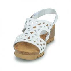 Chaussures Femme Sandales et Nu-pieds Dorking SUMMER Blanc -Sandales Soldes Boutique 23170313 500 C