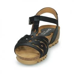 Chaussures Femme Sandales et Nu-pieds Dorking SUMMER Noir -Sandales Soldes Boutique 23170314 500 C