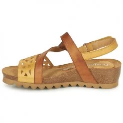 Chaussures Femme Sandales et Nu-pieds Dorking SUMMER Marron -Sandales Soldes Boutique 23170316 500 D