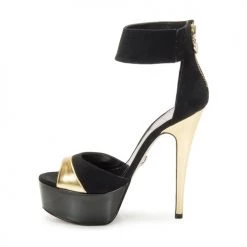 Chaussures Femme Sandales et Nu-pieds Lipsy KEISHA Black/Gold -Sandales Soldes Boutique 232423 500 D
