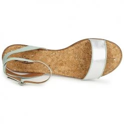 Chaussures Femme Sandales et Nu-pieds Lucky Brand COVELA MINT SILVER -Sandales Soldes Boutique 232514 500 F