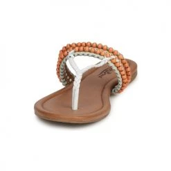 Chaussures Femme Sandales et Nu-pieds Lucky Brand DOLLIS NUDE/WHITE/MINT -Sandales Soldes Boutique 232515 500 C