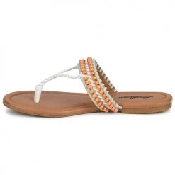 Chaussures Femme Sandales et Nu-pieds Lucky Brand DOLLIS NUDE/WHITE/MINT -Sandales Soldes Boutique 232515 500 D
