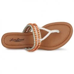 Chaussures Femme Sandales et Nu-pieds Lucky Brand DOLLIS NUDE/WHITE/MINT -Sandales Soldes Boutique 232515 500 F