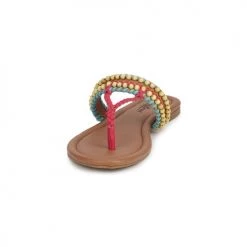 Chaussures Femme Sandales et Nu-pieds Lucky Brand DOLLIS DARK CAMEL/TEABERRY/CAPRI BLUE -Sandales Soldes Boutique 232516 500 C