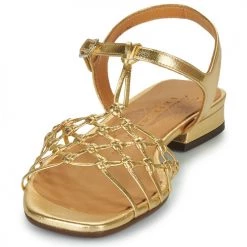 Chaussures Femme Sandales et Nu-pieds Chie Mihara TANTE Doré -Sandales Soldes Boutique 23819860 500 C