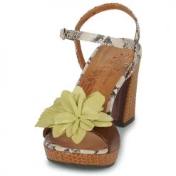 Chaussures Femme Sandales et Nu-pieds Chie Mihara KIBALI Marron / Python -Sandales Soldes Boutique 23819864 500 C