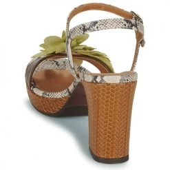 Chaussures Femme Sandales et Nu-pieds Chie Mihara KIBALI Marron / Python -Sandales Soldes Boutique 23819864 500 E