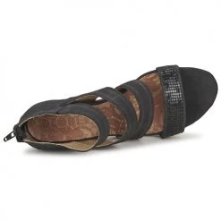 Chaussures Femme Sandales et Nu-pieds Dkode CHARLIZE Noir -Sandales Soldes Boutique 248780 500 F