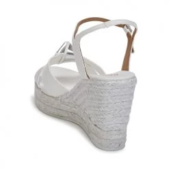 Chaussures Femme Sandales et Nu-pieds Castaner BESSIE Blanc / Argent -Sandales Soldes Boutique 2747422 500 E