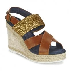 Chaussures Femme Sandales et Nu-pieds Napapijri BELLE Camel / Or