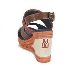 Chaussures Femme Sandales et Nu-pieds Napapijri BELLE Marron foncé / Rouge -Sandales Soldes Boutique 2788811 500 E