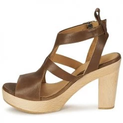 Chaussures Femme Sandales et Nu-pieds Coclico SHAE Marron -Sandales Soldes Boutique 282085 500 D