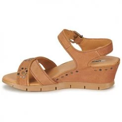 Chaussures Femme Sandales et Nu-pieds Manas SAMANA Camel -Sandales Soldes Boutique 282138 500 D
