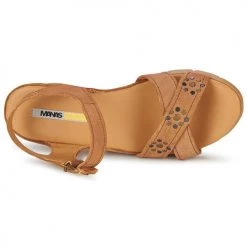 Chaussures Femme Sandales et Nu-pieds Manas SAMANA Camel -Sandales Soldes Boutique 282138 500 F