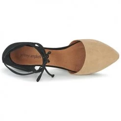 Chaussures Femme Sandales et Nu-pieds Jeffrey Campbell ENAMORED Beige / Noir -Sandales Soldes Boutique 2827432 500 F