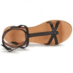 Chaussures Femme Sandales et Nu-pieds So Size BEALO Noir -Sandales Soldes Boutique 286573 500 F