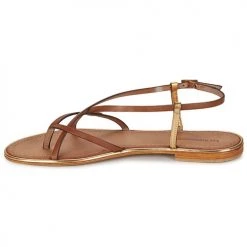 Chaussures Femme Sandales et Nu-pieds Les Tropéziennes par M Belarbi MONACO Tan / Or -Sandales Soldes Boutique 286711 500 D