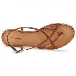 Chaussures Femme Sandales et Nu-pieds Les Tropéziennes par M Belarbi MONACO Tan / Or -Sandales Soldes Boutique 286711 500 F