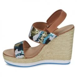 Chaussures Femme Sandales et Nu-pieds Mellow Yellow VABLISS Bleu -Sandales Soldes Boutique 2869848 500 D