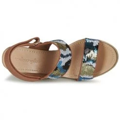 Chaussures Femme Sandales et Nu-pieds Mellow Yellow VABLISS Bleu -Sandales Soldes Boutique 2869848 500 F