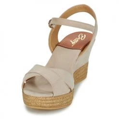 Chaussures Femme Sandales et Nu-pieds Betty London TECHNO Beige -Sandales Soldes Boutique 297954 500 C