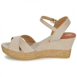Chaussures Femme Sandales et Nu-pieds Betty London TECHNO Beige -Sandales Soldes Boutique 297954 500 D