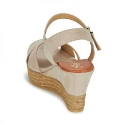 Chaussures Femme Sandales et Nu-pieds Betty London TECHNO Beige -Sandales Soldes Boutique 297954 500 E