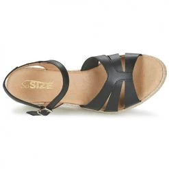 Chaussures Femme Sandales et Nu-pieds So Size ELIZA Noir -Sandales Soldes Boutique 3000888 500 F
