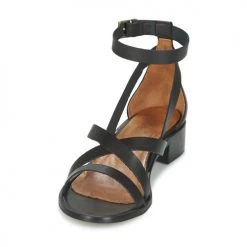 Chaussures Femme Sandales et Nu-pieds Casual Attitude COUTIL Noir -Sandales Soldes Boutique 3008365 500 C