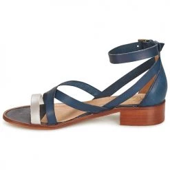 Chaussures Femme Sandales et Nu-pieds Casual Attitude COUTIL Bleu -Sandales Soldes Boutique 3008366 500 D